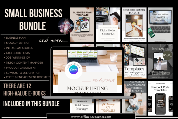 This digital marketing business for beginners kit is for you if you are looking for: Done-for-you products to add your own touch, rebrand to sell as your own, and get 100% of the profits, Ready-made content such as videos for your reels, stories, and shorts, including stunning photos for carousel posts, Content ideas and strong hooks to post on your social media accounts to generate sales or grow followers, Valuable courses to learn how to start your very own profitable business online or grow your existing one.