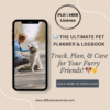 Whether you’re a new pet parent, a seasoned pet lover, or a professional pet sitter, this pet tracker and planner is designed to simplify pet care, reduce stress, and keep all important details in one place!