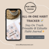 This 16-page editable habit tracker printable is designed to help you track, manage, and build powerful habits that lead to success.