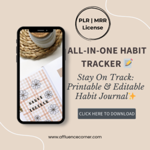 This 16-page editable habit tracker printable is designed to help you track, manage, and build powerful habits that lead to success.